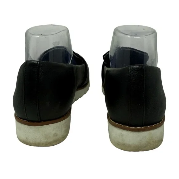 Dr Scholls Imagine Black Faux‎ Leather  Loafer Comfort Shoe Women 7.5 M Slip On - Picture 6 of 9